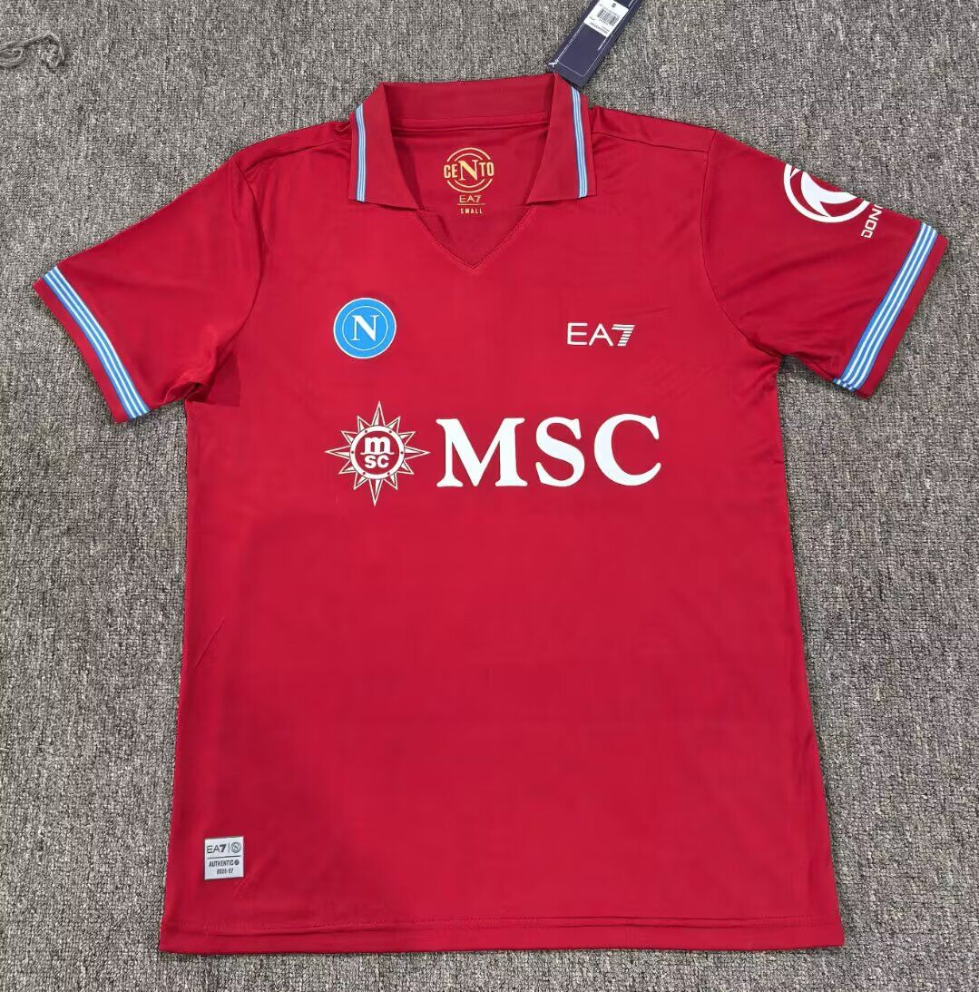 AAA Quality Napoli 26/27 Third Red Soccer Jersey